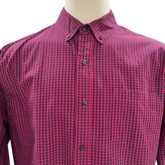 Hawker Rye Mens XL Gingham Check Button-Down Plaid Shirt Classic Casual Stylish - Picture 8 of 9